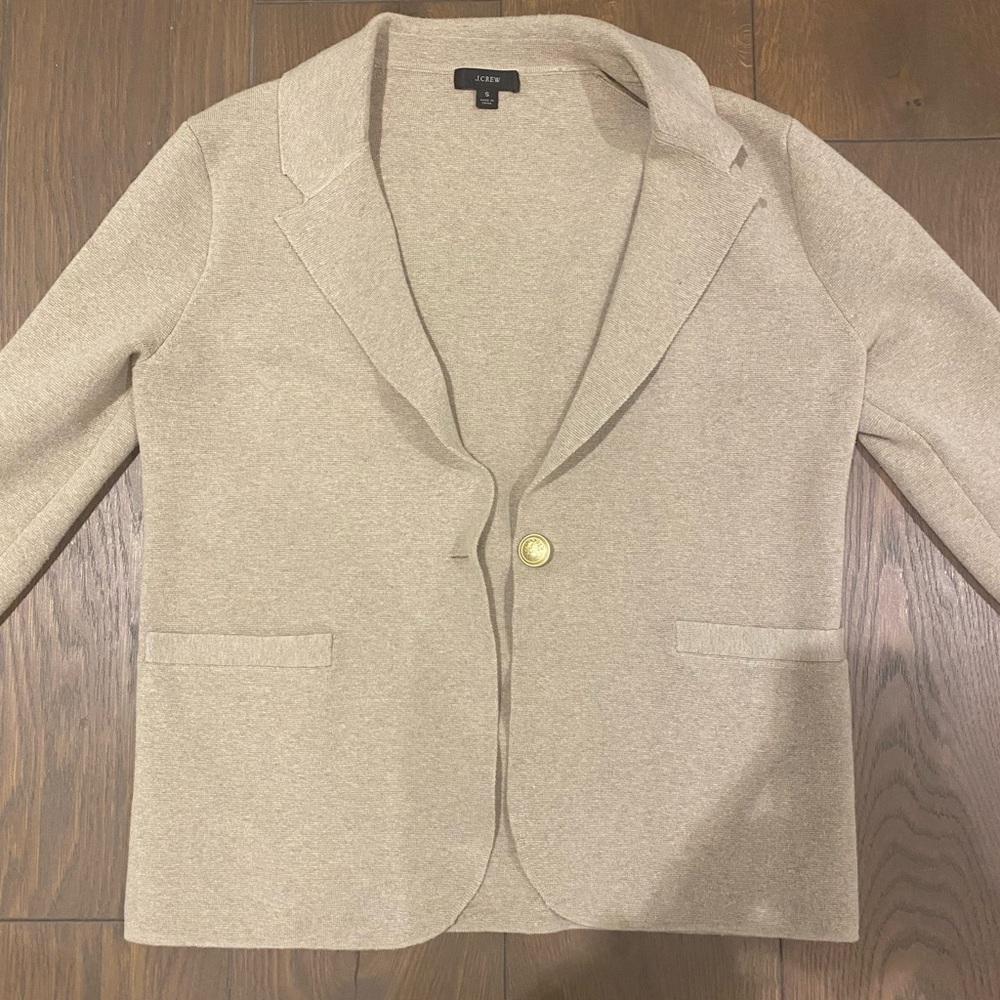 J. Crew fitted cotton blazer